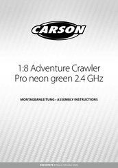 Carson 1:8 Adventure Crawler Pro neon green 2.4 GHz Montageanleitung