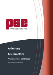 PSE 01Y340025 Anleitung