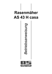 AS MOTOR AS 43 H casa Betriebsanleitung