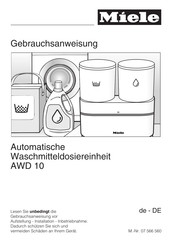 Miele AWD 10 Gebrauchsanweisung