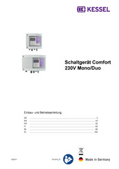 Kessel Comfort Duo Einbau- Und Betriebsanleitung
