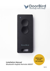 DoorBird Bluetooth Keyfob Remote A8007 Installationsanleitung