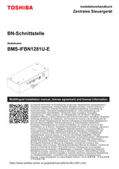 Toshiba BMS-IFBN1281U-E Installationshandbuch
