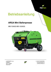 Hofmann ARGA MB-100/60S Betriebsanleitung