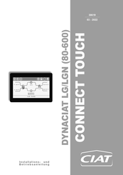 CIAT Dynaciat LGN 80 CONNECT TOUCH Installation Und Betriebsanleitung
