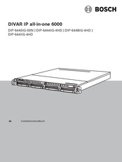 Bosch DIVAR IP all-in-one 6000 Installationshandbuch