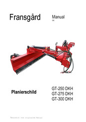 Fransgard GT-275 DKH Bedienungsanleitung