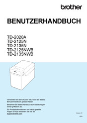 Brother TD-2135N Benutzerhandbuch