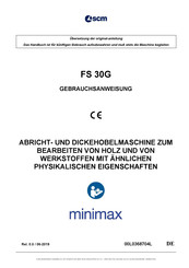SCM minimax FS 30G Gebrauchsanweisung