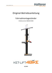 Ketterer Ket-Lift4Bike Originalbetriebsanleitung