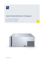G&D ControlCenter-Compact-32F-32C Installation Und Bedienung