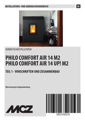MCZ PHILO COMFORT AIR 14 UP! M2 Installations- Und Gebrauchshandbuch