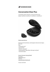 Sennheiser Conversation Clear Plus Bedienungsanleitung