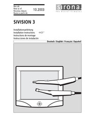 Sirona Sivision 3 Installationsanleitung