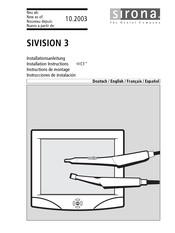 Sirona SIVISION 3 Installationsanleitung