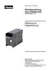 Parker PZD00A-40 Serie Betriebsanleitung