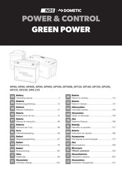Dometic POWER & CONTROL GREEN POWER GP90S Bedienungsanleitung