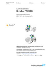 Endress+Hauser Deltabar PMD78B Kurzanleitung