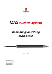TERMA MAX K180S Bedienungsanleitung