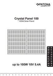PATONA Crystal Panel 100 Bedienungsanleitung