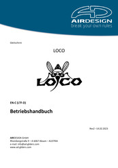 Airdesign LOCO Betriebshandbuch
