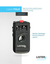 Listentech ListenTALK Bedienungsanleitung