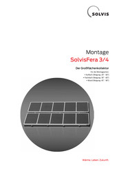 Solvis SolvisFera 3 Montageanleitung