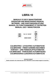 Casadei LIBRA 10 Betriebs- Und Wartungsanleitung