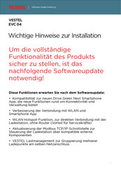 Vestel EVC 04 Wichtige Hinweise Zur Installation