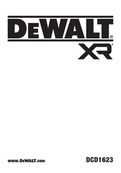 DeWalt XR DCD1623 Bersetzung Der Originalanweisungen