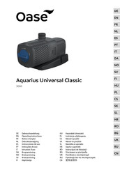 Oase Aquarius Universal Classic 3000 Gebrauchsanleitung