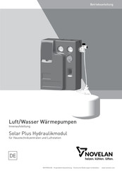 Novelan Solar Plus Hydraulikmodul Betriebsanleitung