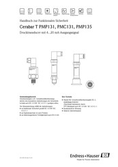 Endress+Hauser Cerabar T PMP135 Handbuch Zur Funktionalen Sicherheit