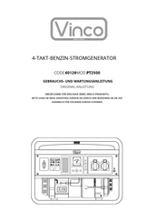 Vinco 60129 Gebrauchs- Und Wartungsanleitung