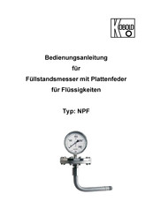 Kobold NPF Bedienungsanleitung