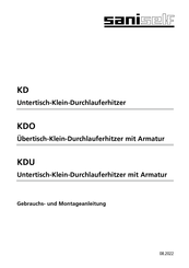 saniself KDO Gebrauchs- Und Montageanleitung