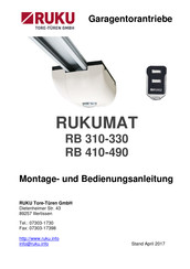 Ruku RUKUMAT RB 430 Montage- Und Bedienungsanleitung