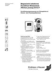 Endress+Hauser Proline Promag 53 P Technische Information
