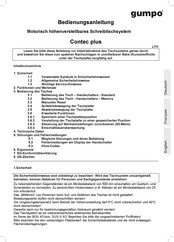 gumpo Contec plus Bedienungsanleitung