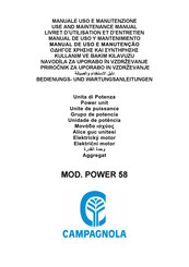 CAMPAGNOLA POWER 58 Bedienungs- Und Wartungsanleitung