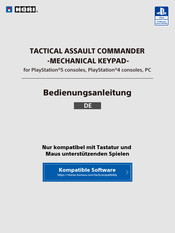 HORI TACTICAL ASSAULT COMMANDER Bedienungsanleitung