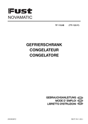 Fust NOVAMATIC TF 115-IB Gebrauchsanleitung