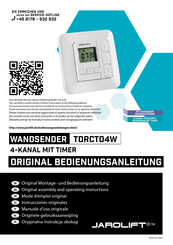 JAROLIFT TDRCT04W Original Bedienungsanleitung