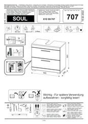 MID.YOU SOUL X1D B3 707 Montageanweisung