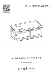 Grunbeck GENO AF-5 Betriebsanleitung