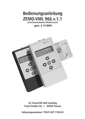 Zemo VML 966 Bedienungsanleitung