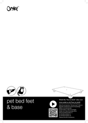 omlet pet bed feet & base Bedienungsanleitung