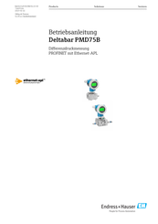 Endress+Hauser Deltabar PMD75B Betriebsanleitung