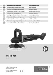 Gude PM 18-0 BL Originalbetriebsanleitung