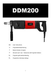 Marcrist DDM200 Originalbetriebsanleitung